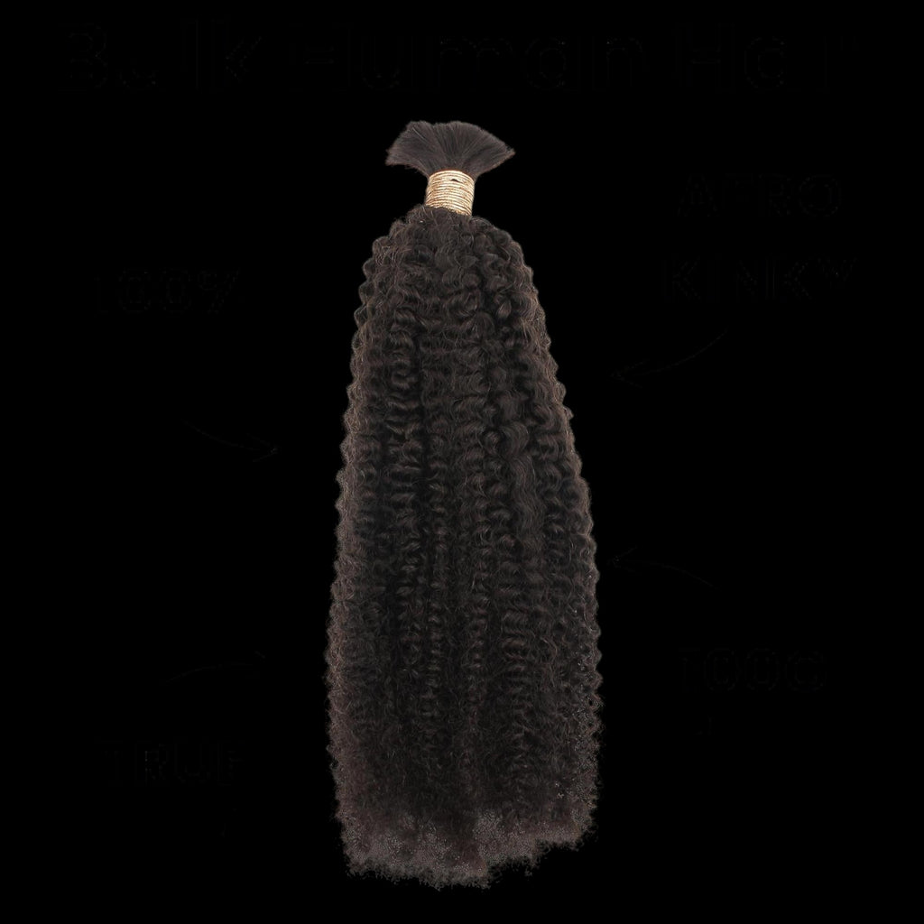 Afro Kinky Bulk 100% Human Braiding Hair by Private Label