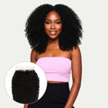 Afro Kinky Curly 4x4 Transparent Lace Human Hair Closure by Private Label