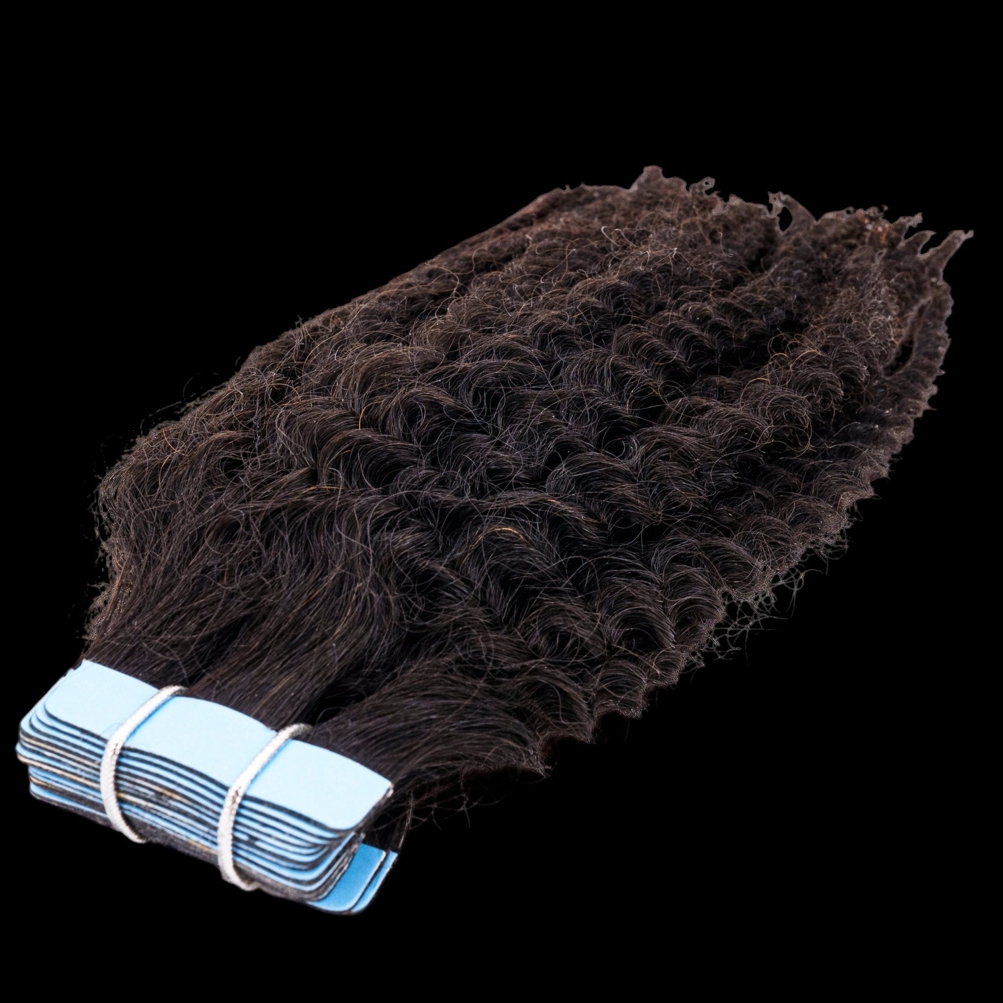 Afro Kinky Coily 100% Human Hair Tape In Extensions by Private Label