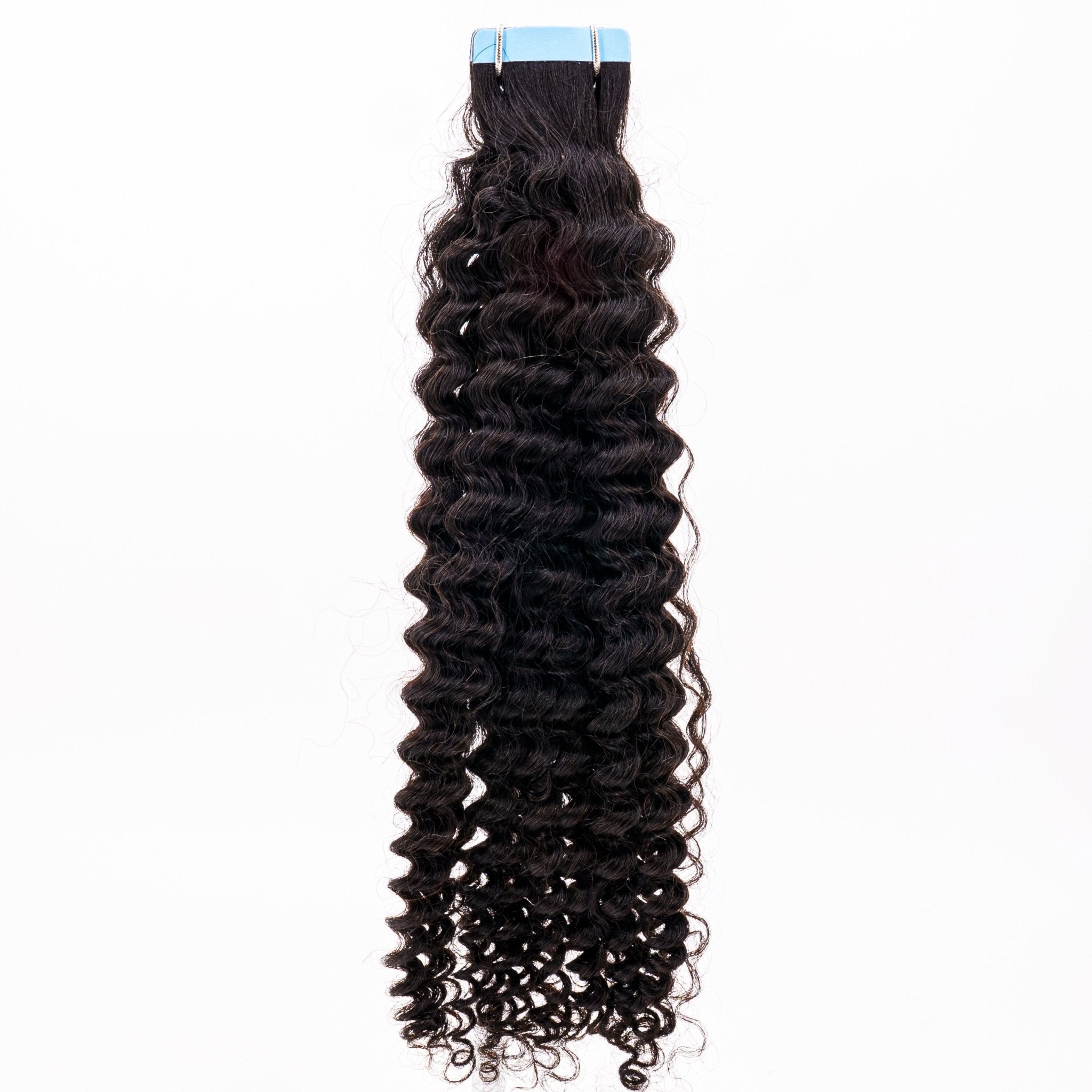 Afro Kinky Curly 100% Human Hair Tape In Extensions by Private Label