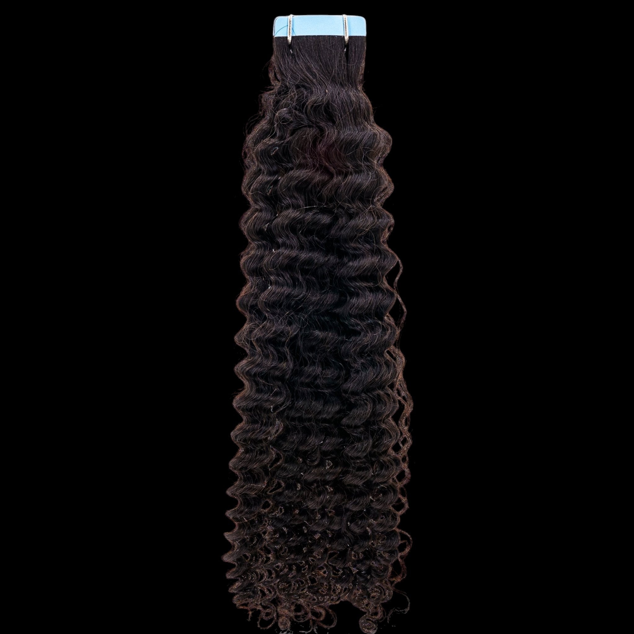 Afro Kinky Curly 100% Human Hair Tape In Extensions by Private Label