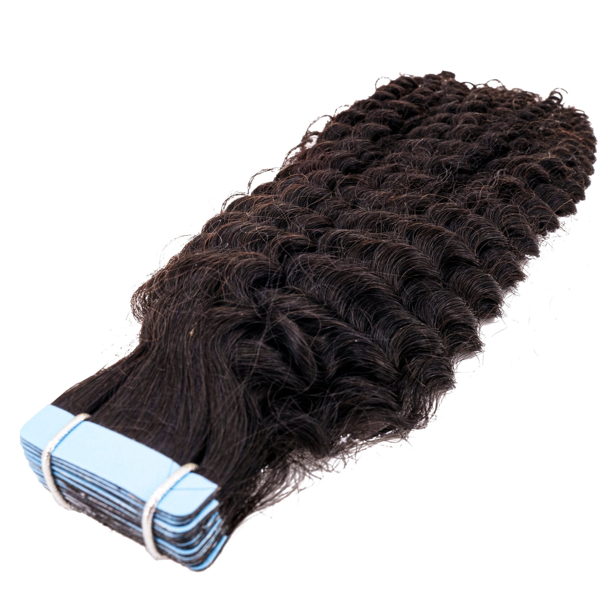 Afro Kinky Curly 100% Human Hair Tape In Extensions by Private Label