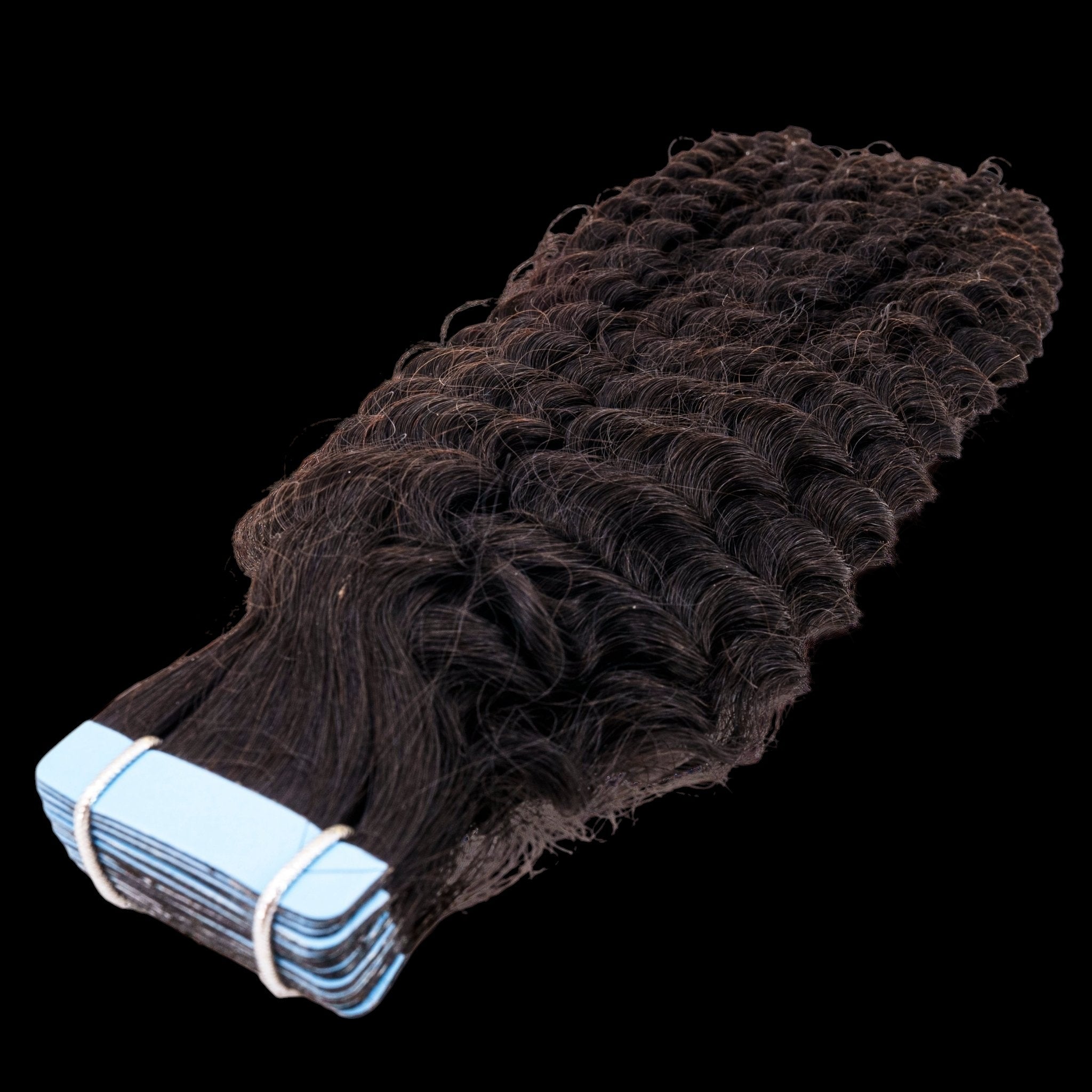 Afro Kinky Curly 100% Human Hair Tape In Extensions by Private Label