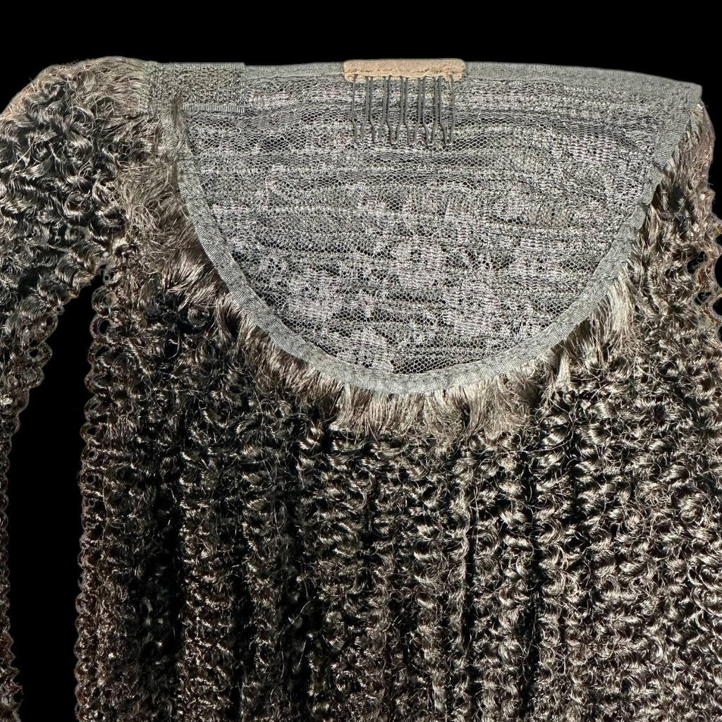 Afro Kinky Curly 100% Human Hair Ponytail Extension by Private Label