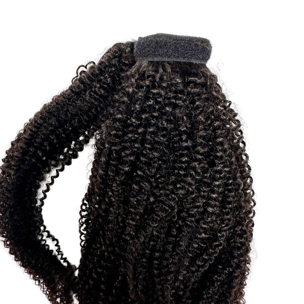 Afro Kinky Curly 100% Human Hair Ponytail Extension by Private Label