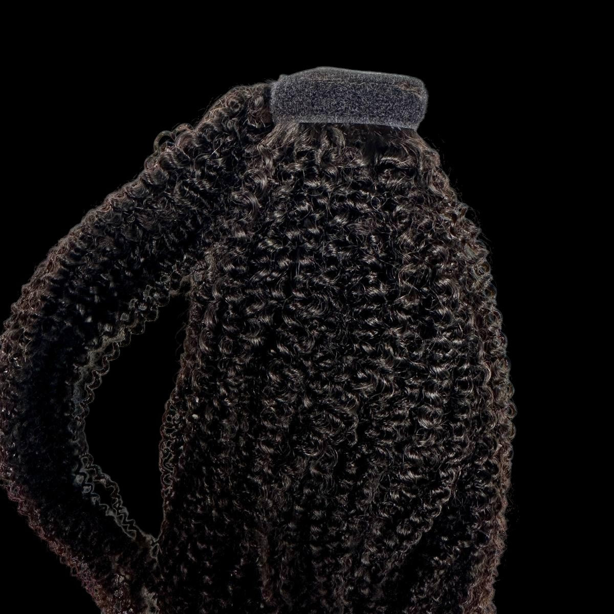 Afro Kinky Curly 100% Human Hair Ponytail Extension by Private Label