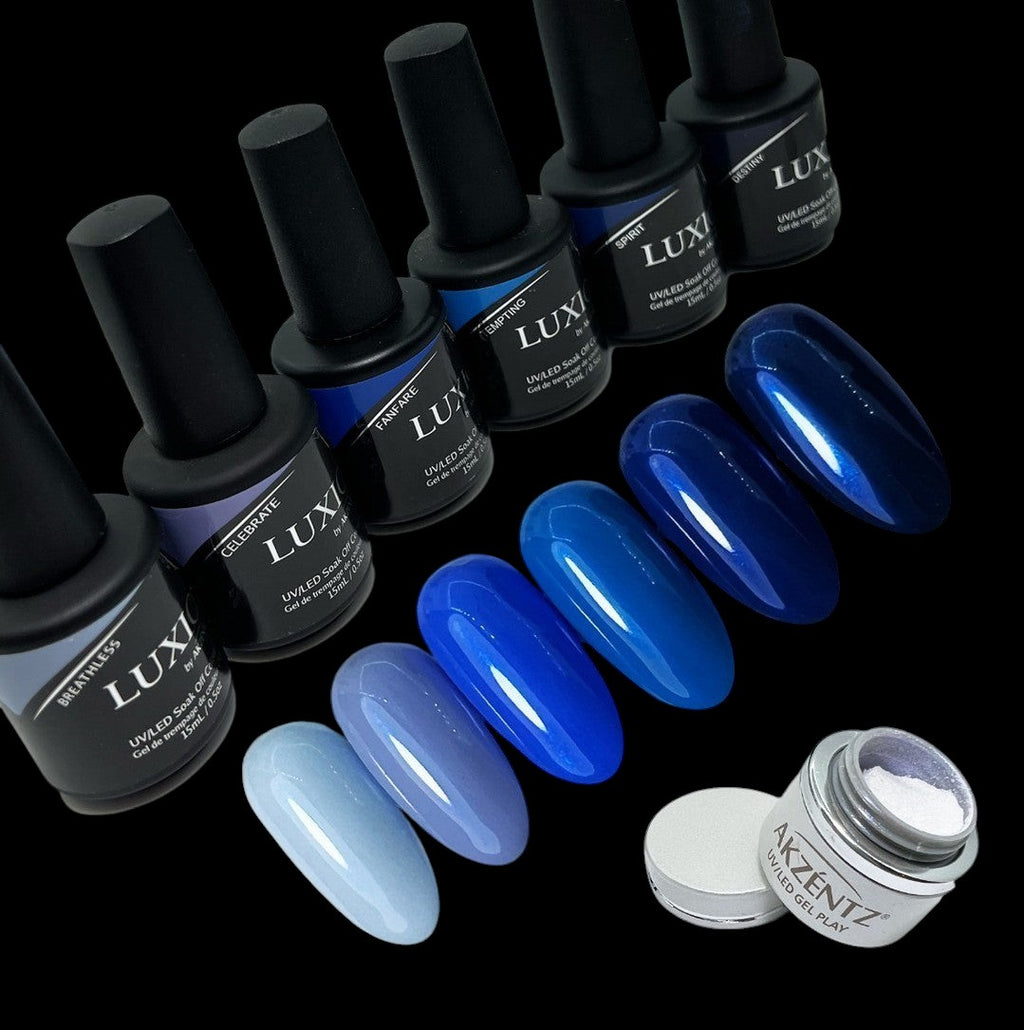 Akzentz - Gel-Play Pearlescent Powder - Sapphire, 1g by kvadrat store