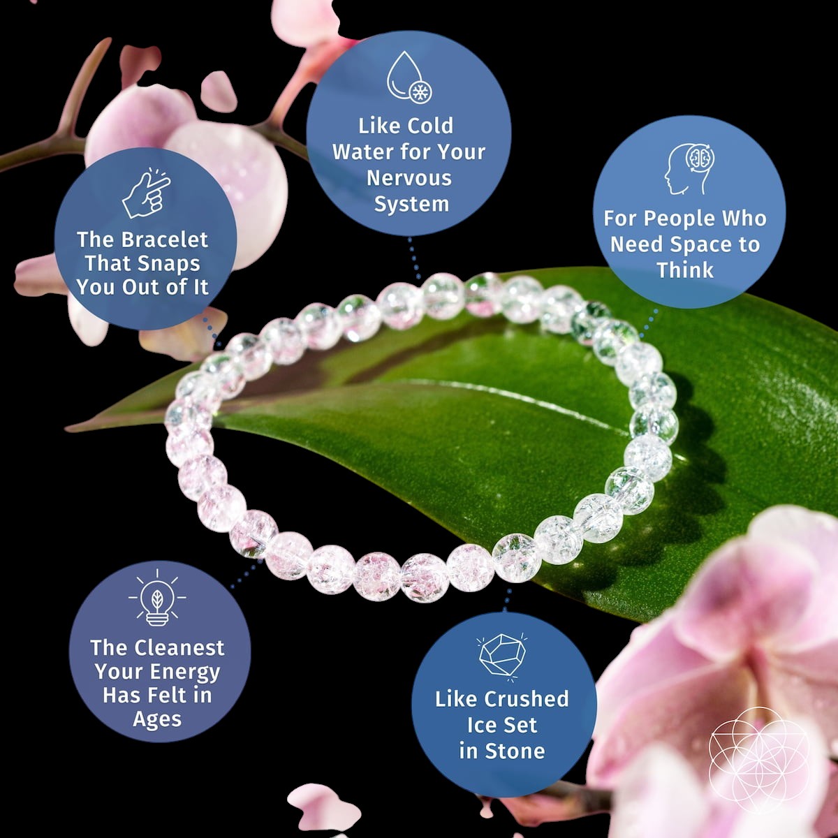 Emotional Ice Bath – The Ice Quartz Bracelet | 6mm by Conscious Items