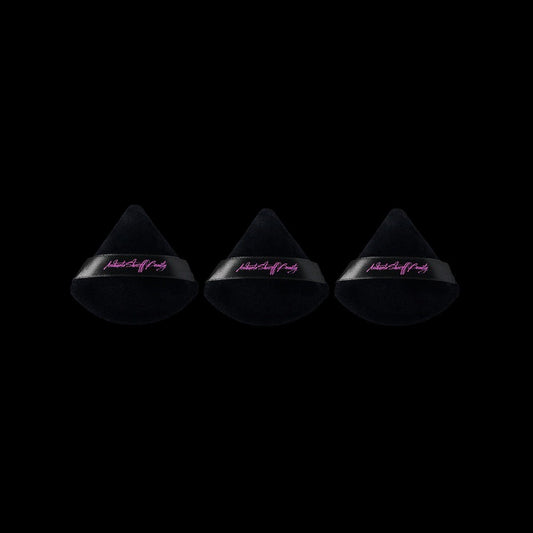 Ashunta Sheriff Beauty Velvet Hypoallergenic Ultra Soft Black Puffs (3-Pack) by Ashunta Sheriff Beauty
