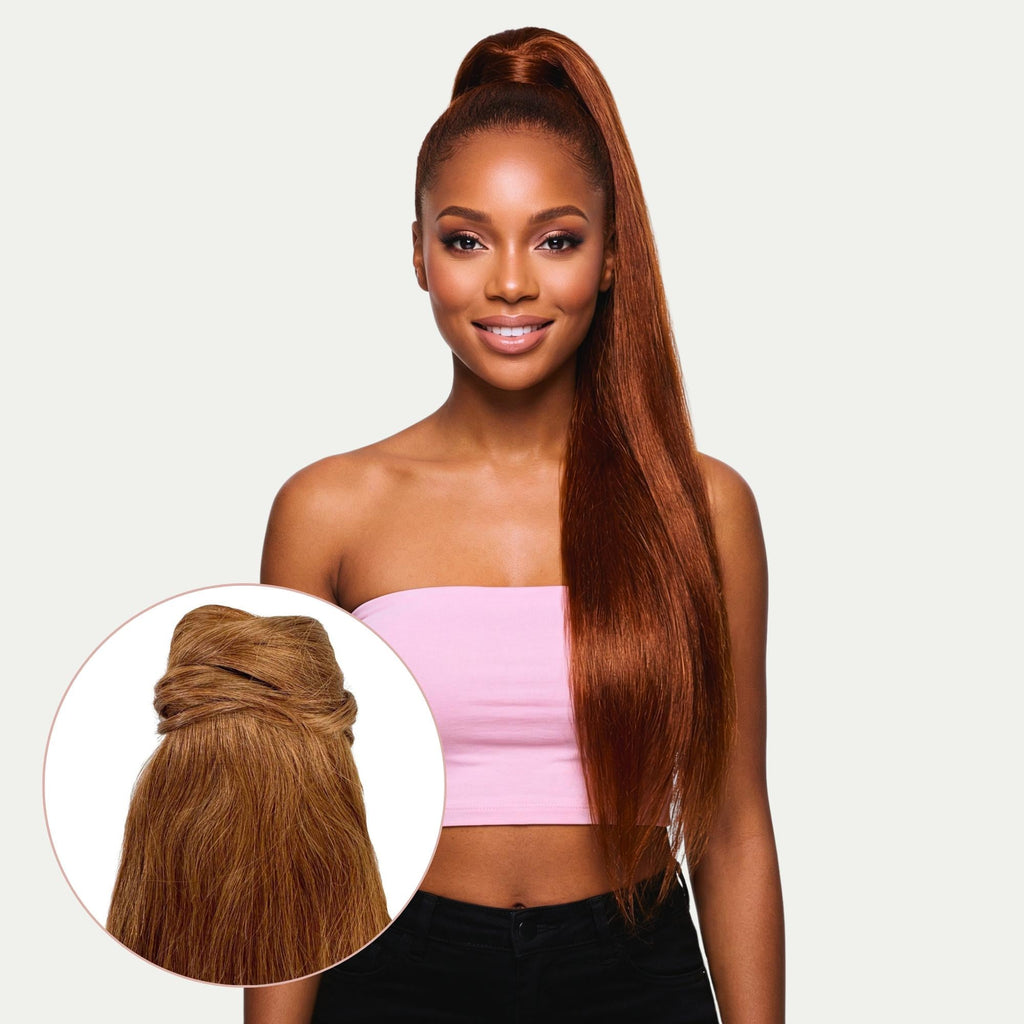 Auburn 100% Human Hair Ponytail Extension by Private Label