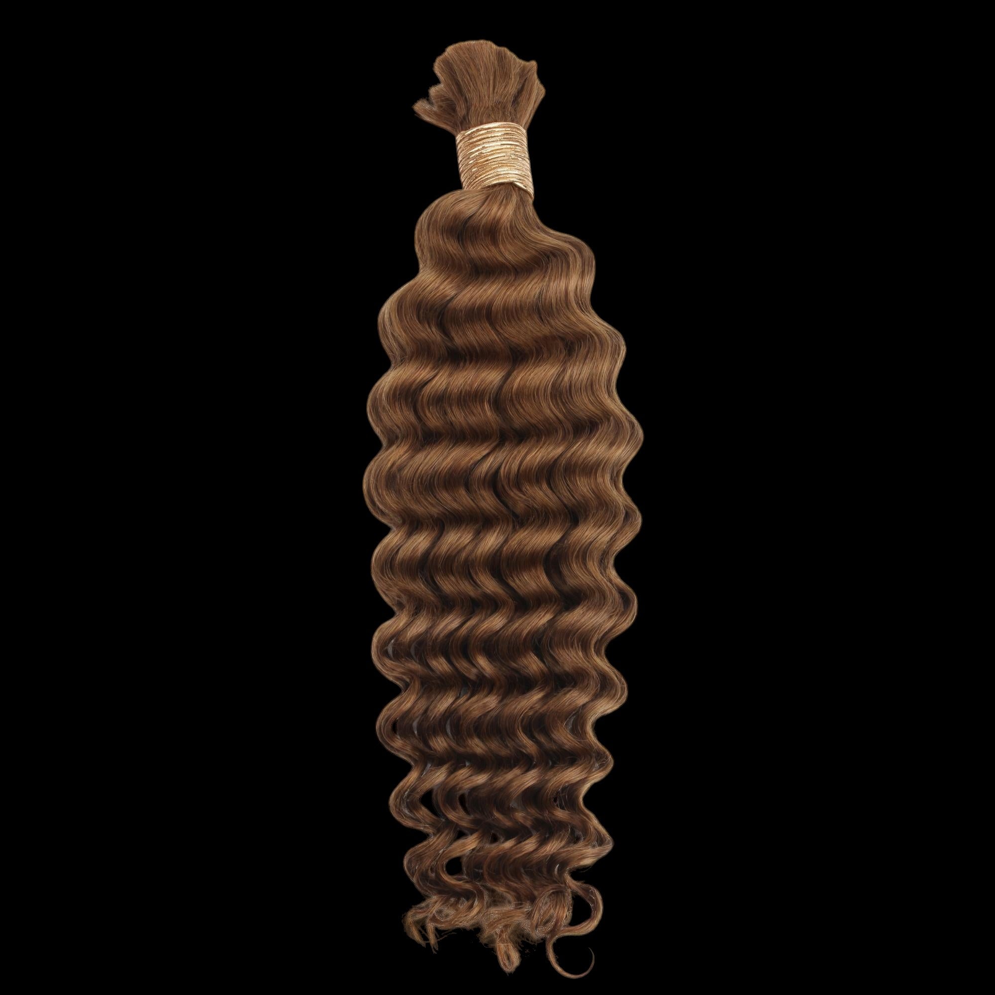 Auburn Deep Wave Bulk 100% Human Braiding Hair by Private Label