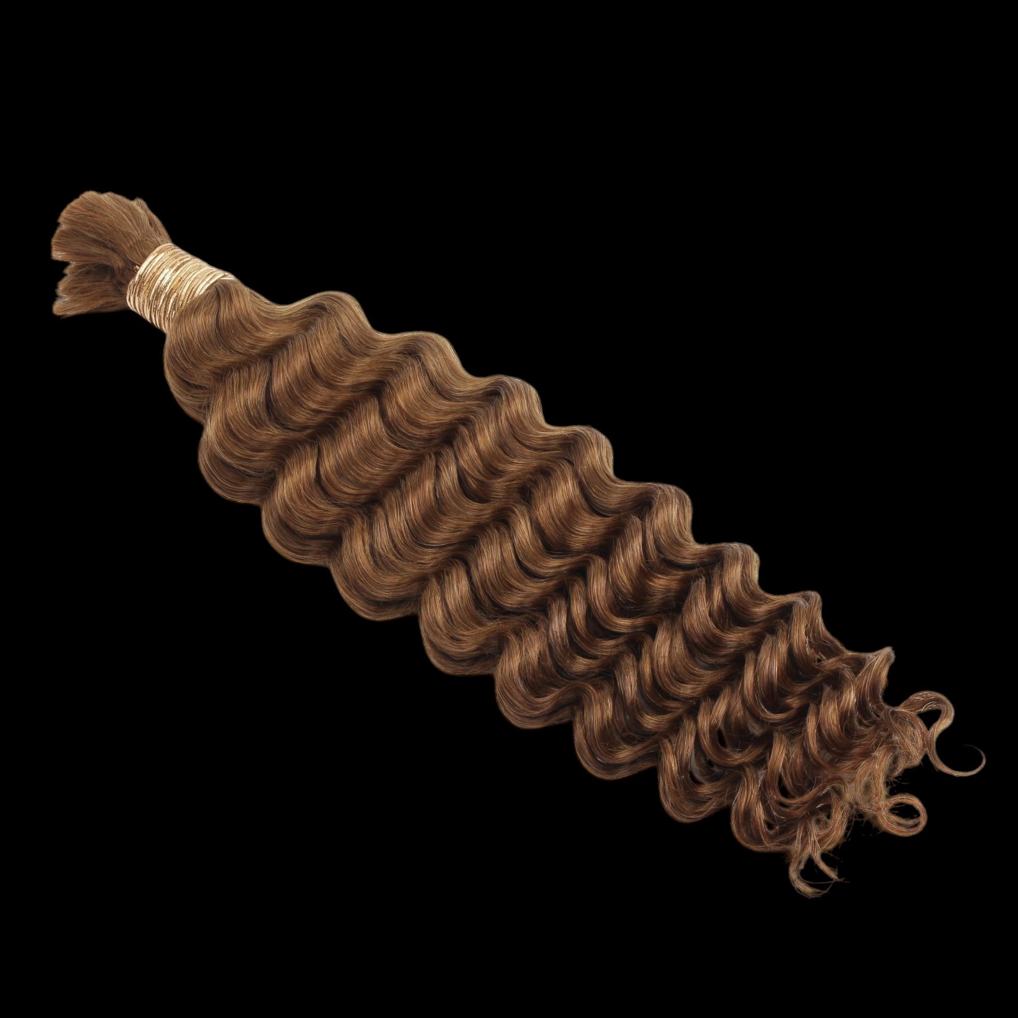 Auburn Deep Wave Bulk 100% Human Braiding Hair by Private Label