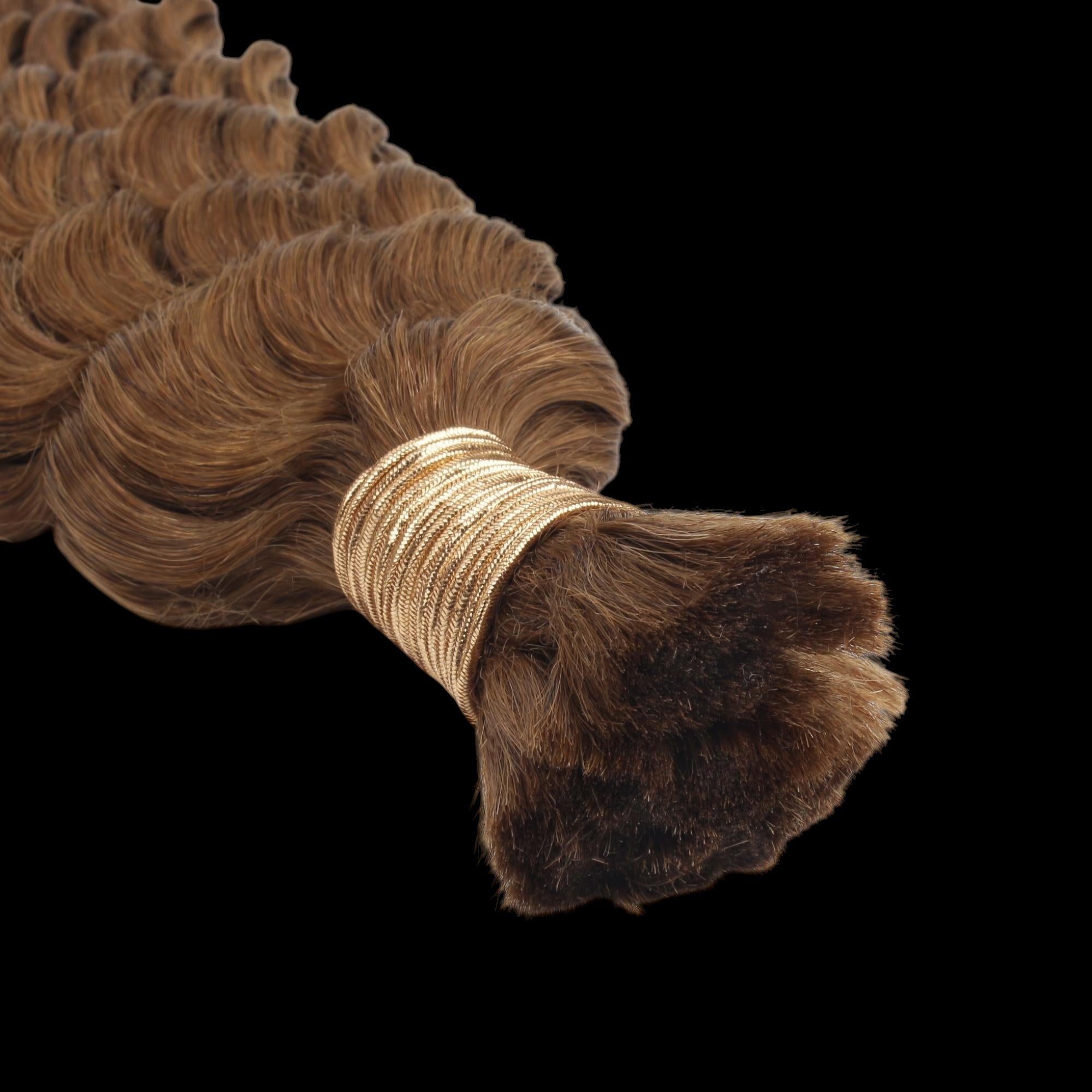 Auburn Deep Wave Bulk 100% Human Braiding Hair by Private Label