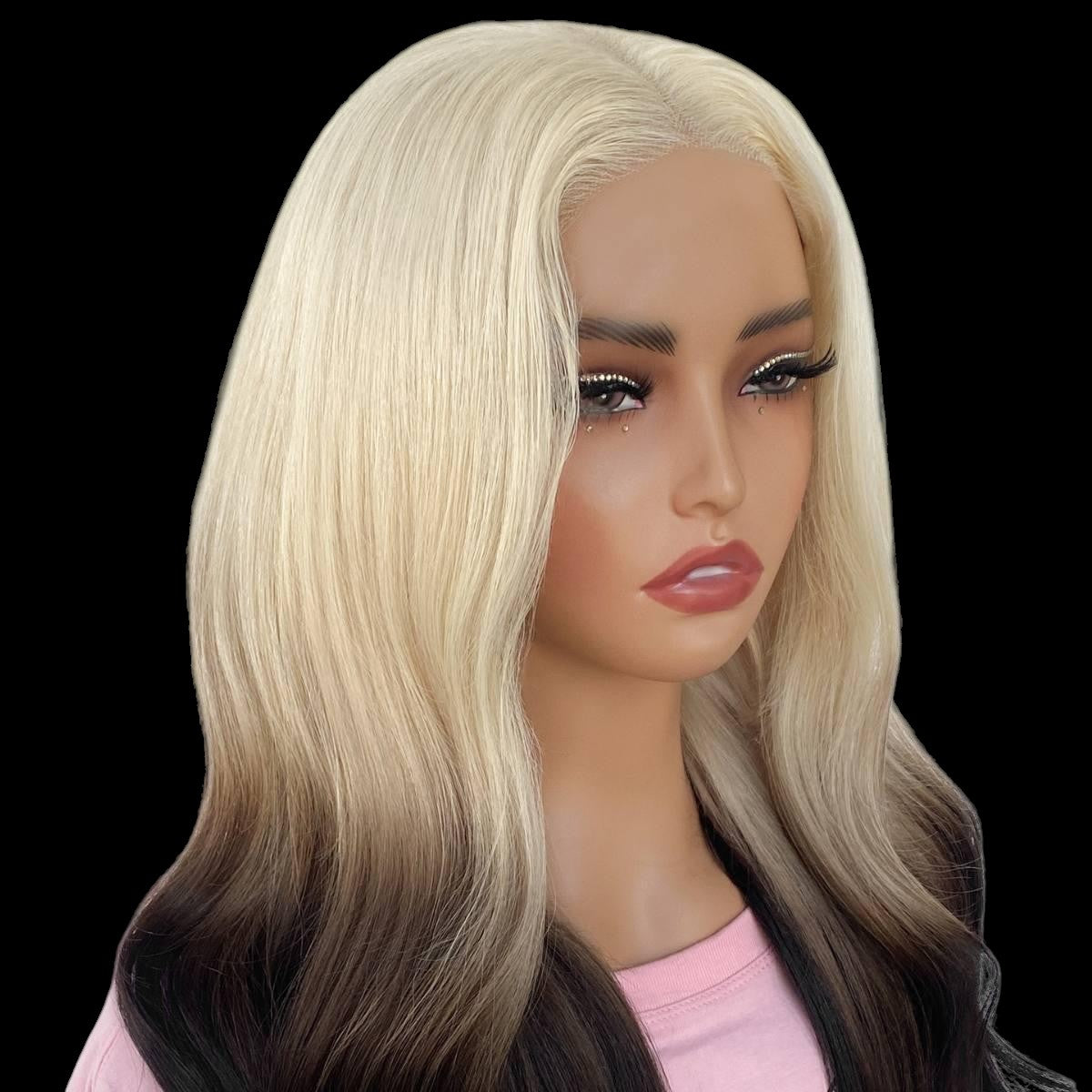 Aurora Glueless 5x5 HD Lace Professionally Colored 100% Human Hair Closure Wig by Private Label