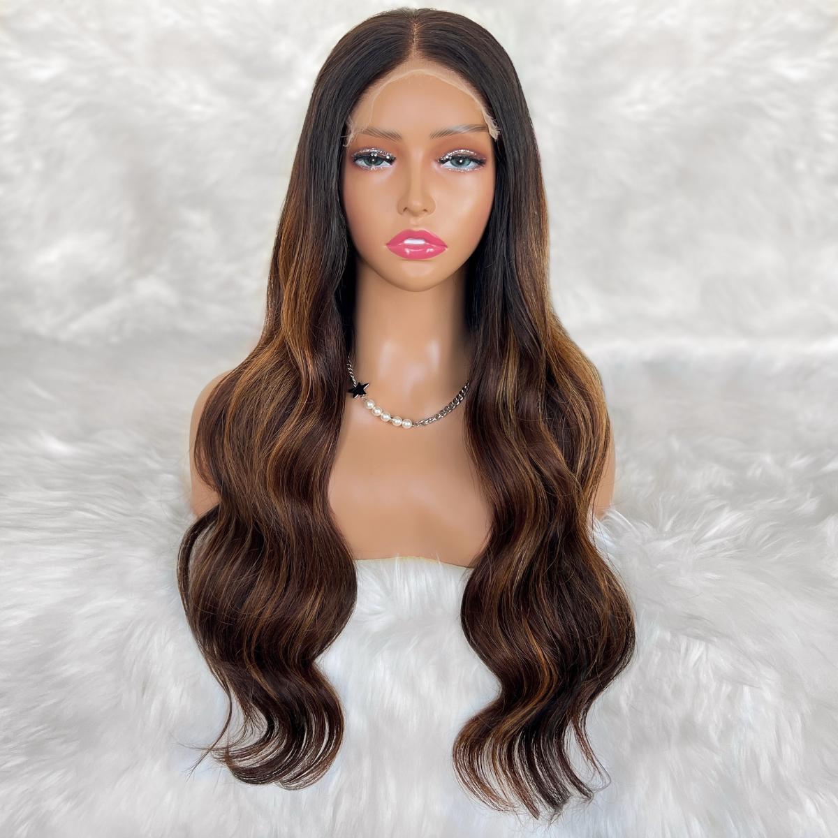 Ava Glueless 5x5 HD Lace Professionally Colored 100% Human Hair Closure Wig by Private Label