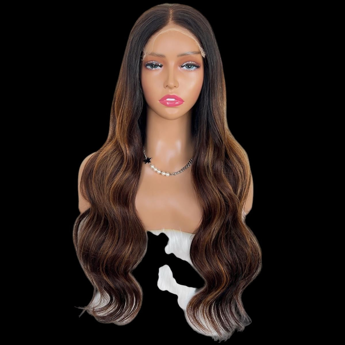 Ava Glueless 5x5 HD Lace Professionally Colored 100% Human Hair Closure Wig by Private Label