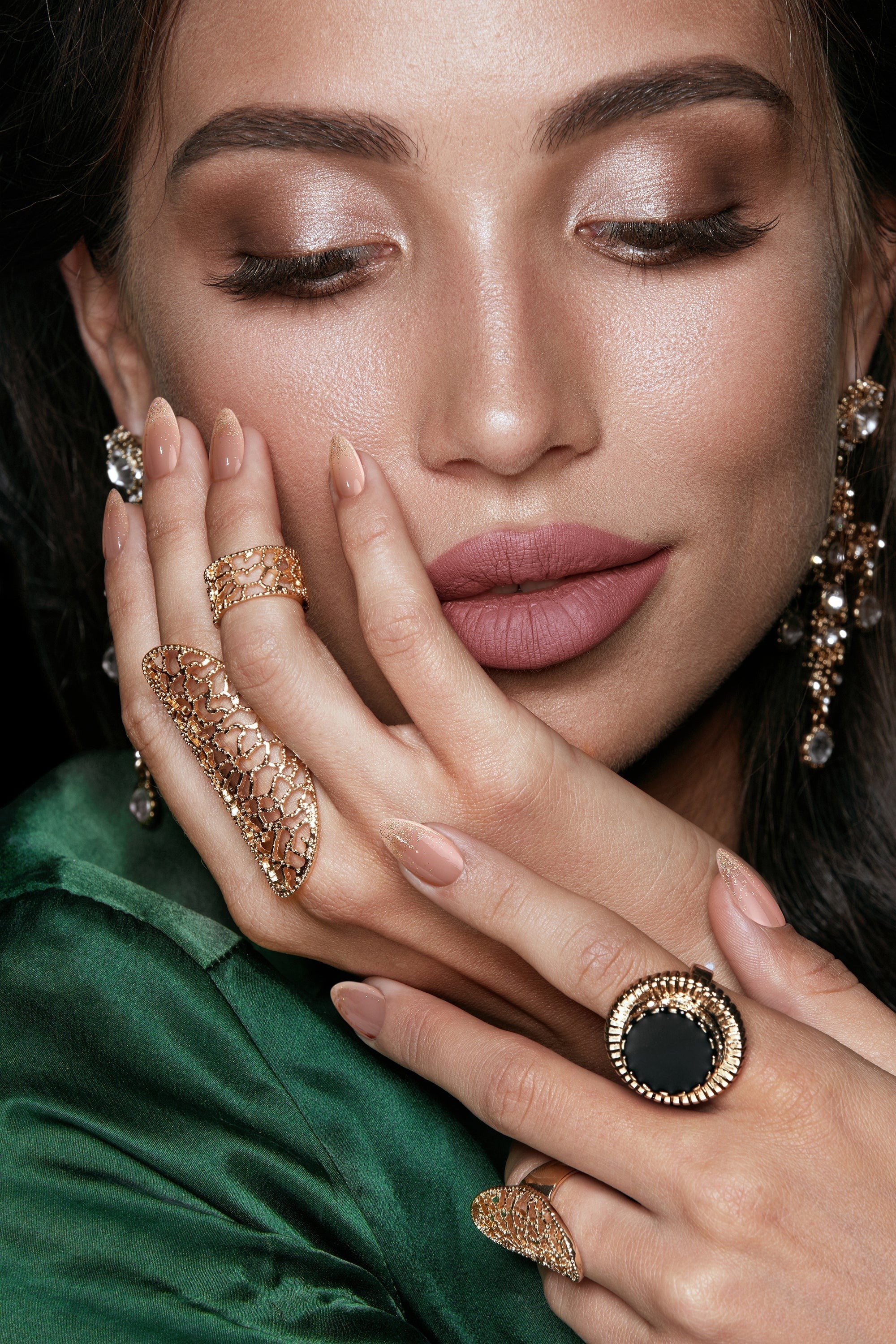 Golden Prosperity | Soft & Durable Press-On Nails by Bonmuz