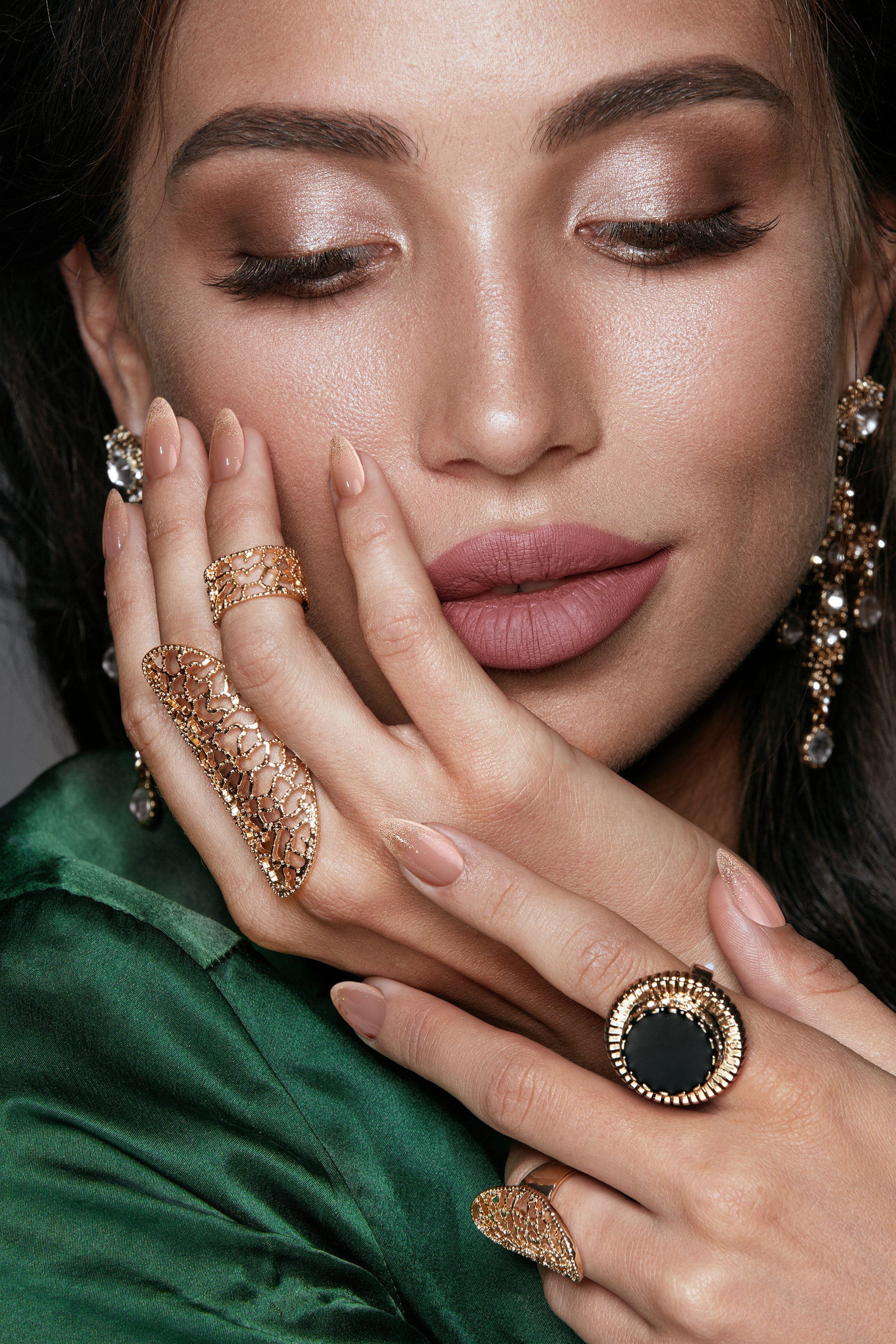 Golden Prosperity | Soft & Durable Press-On Nails by Bonmuz