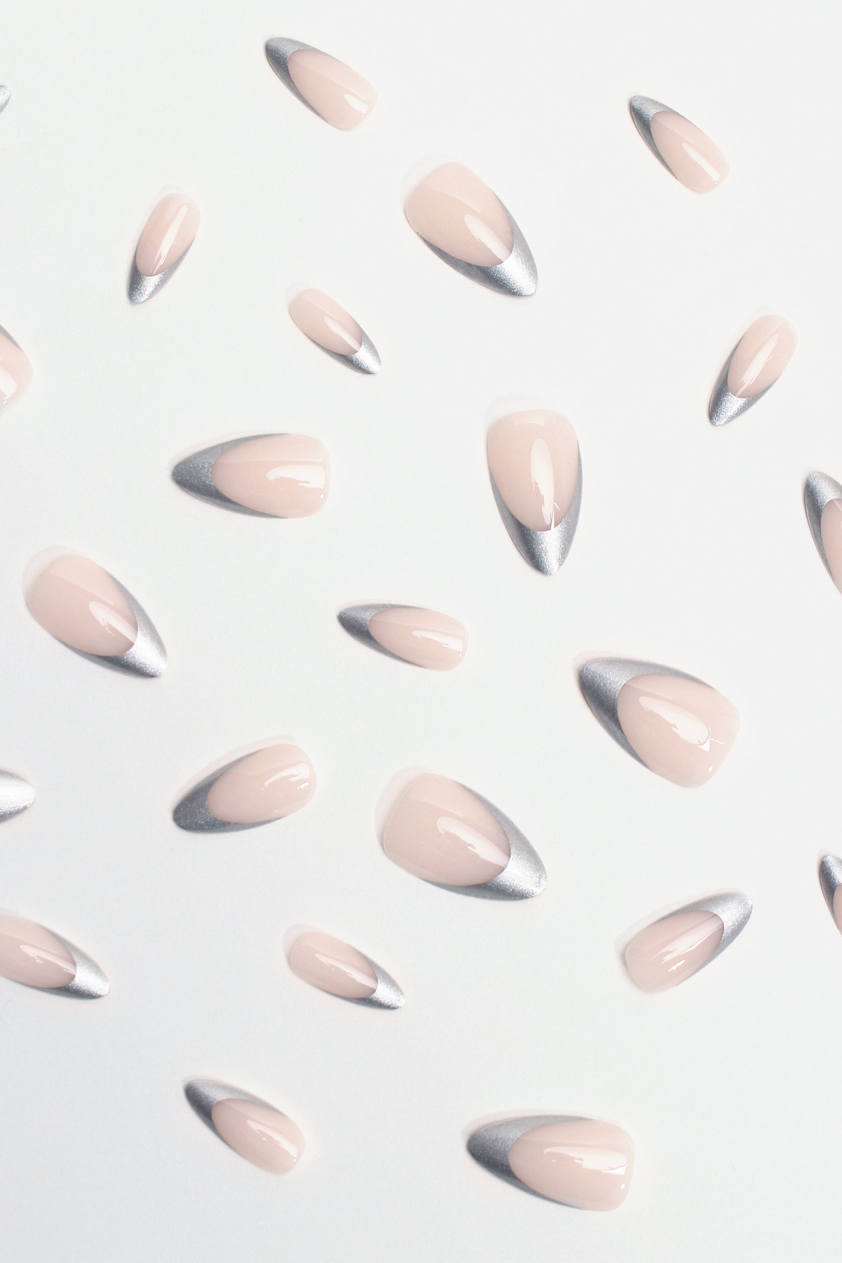 Tipped in Reflection | Soft & Durable Press-On Nails by Bonmuz