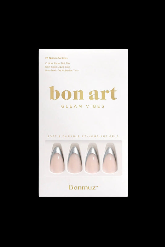 Tipped in Reflection | Soft & Durable Press-On Nails - AetherLux.Shop