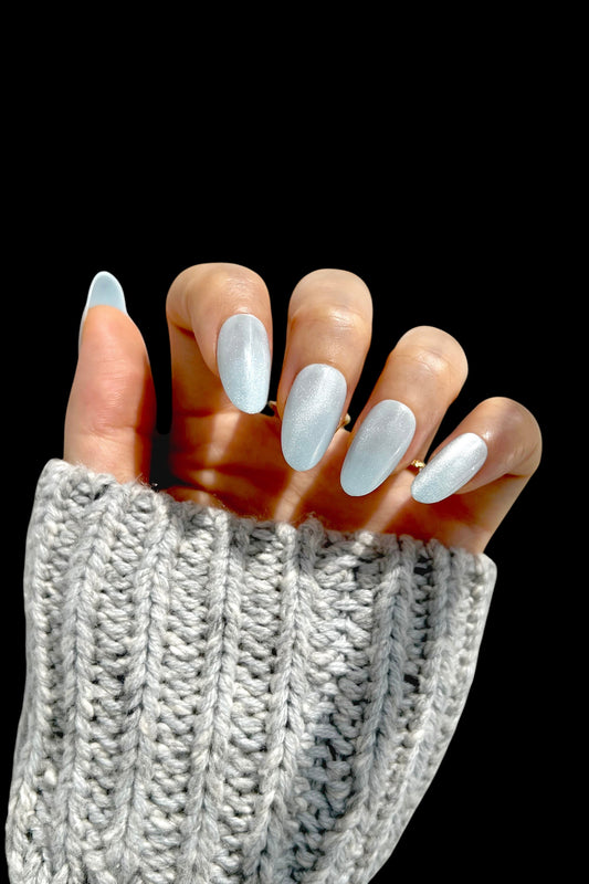 Glacial Quartz | Soft & Durable Press-On Nails - AetherLux.Shop