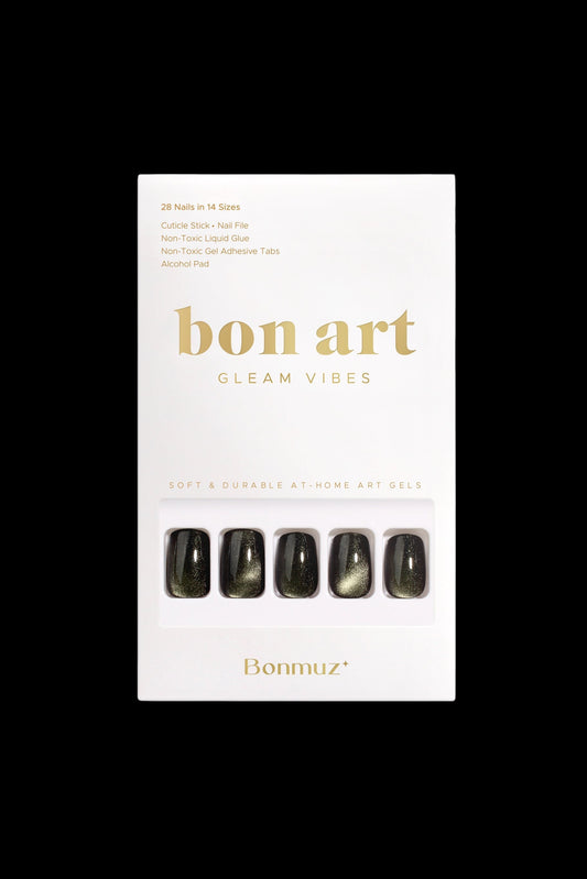Verdant Quartz | Soft & Durable Press-On Nails - AetherLux.Shop