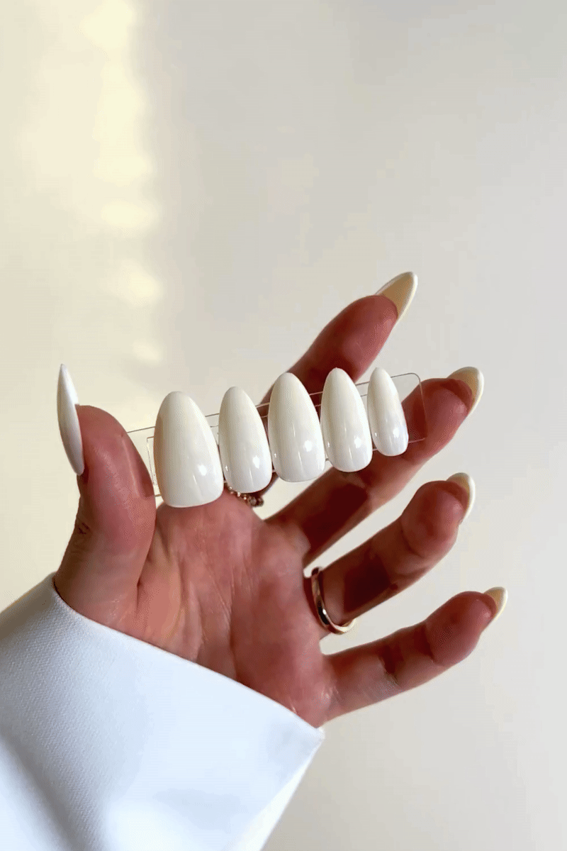 Milk Sugar Pop | Soft & Durable Press-On Nails by Bonmuz