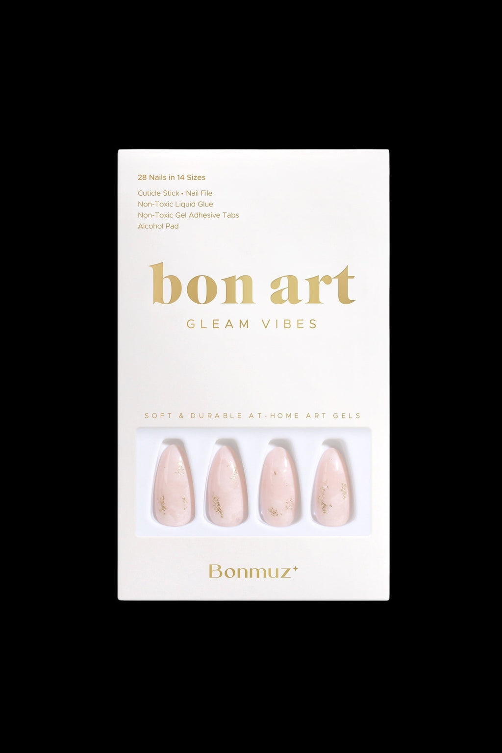 Hushed Shimmer | Soft & Durable Press-On Nails by Bonmuz