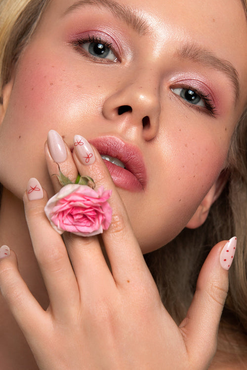 Berry Bows | Soft & Durable Press-On Nails by Bonmuz