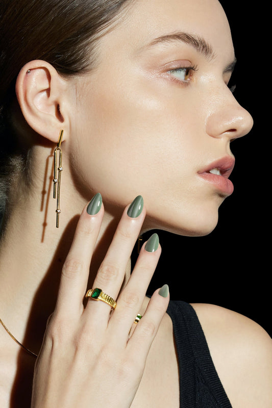 Sage Quartz | Soft & Durable Press-On Nails - AetherLux.Shop