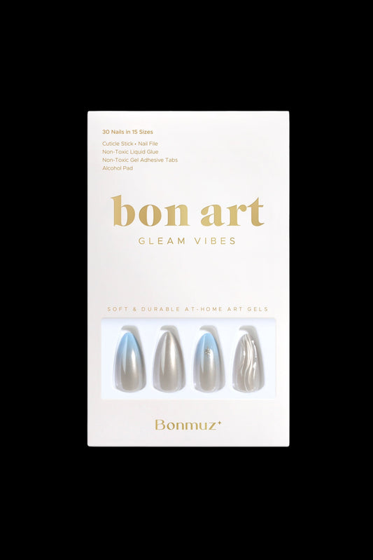 Silver Tide | Soft & Durable Press-On Nails - AetherLux.Shop