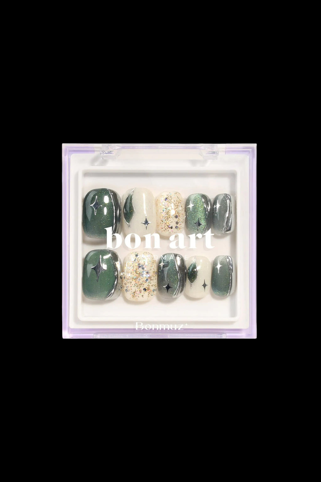 Woodland Glitter Gala | Pro Handmade Gel Nails by Bonmuz