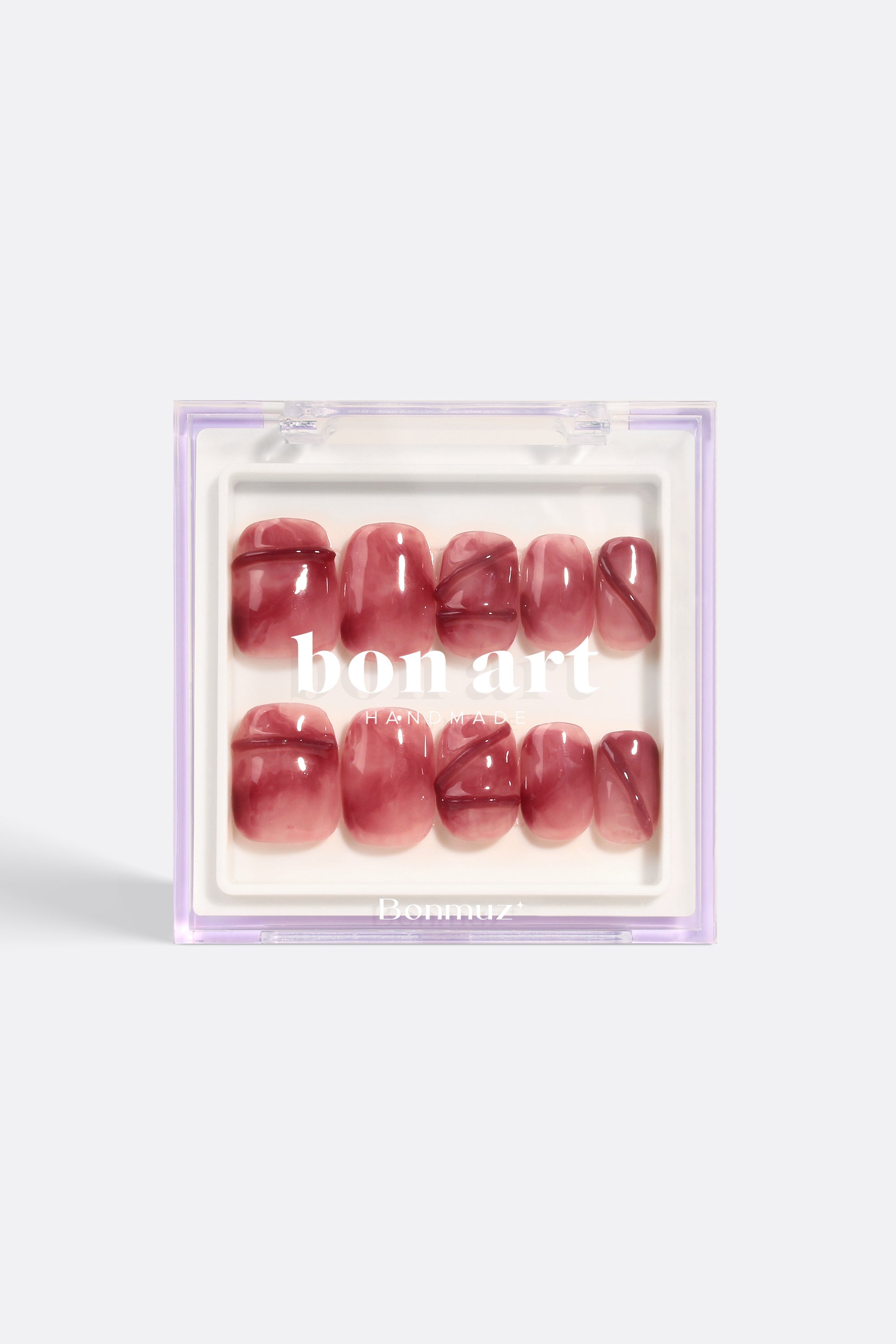 Vintage Garnet | Pro Handmade Gel Nails by Bonmuz