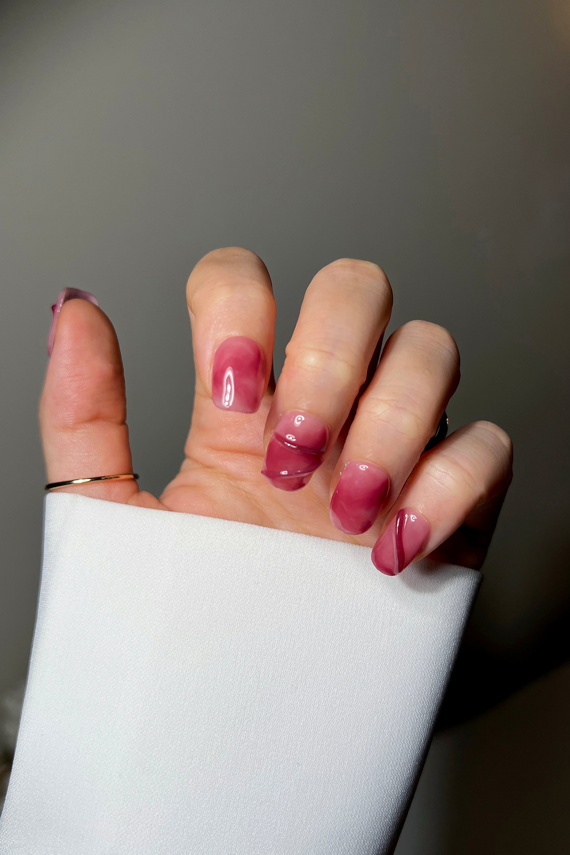 Vintage Garnet | Pro Handmade Gel Nails by Bonmuz
