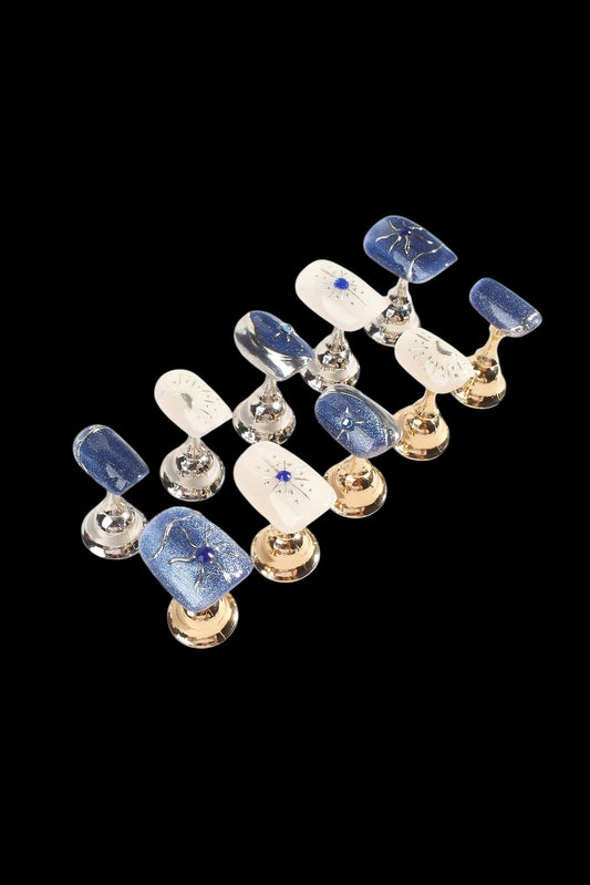 Lunar Luster | Pro Handmade Gel Nails - AetherLux.Shop