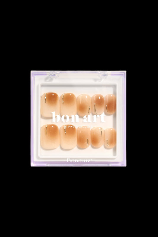 Sandstone Solstice | Pro Handmade Gel Nails - AetherLux.Shop