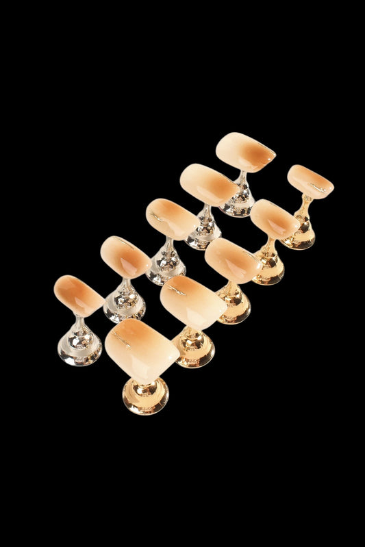 Sandstone Solstice | Pro Handmade Gel Nails - AetherLux.Shop