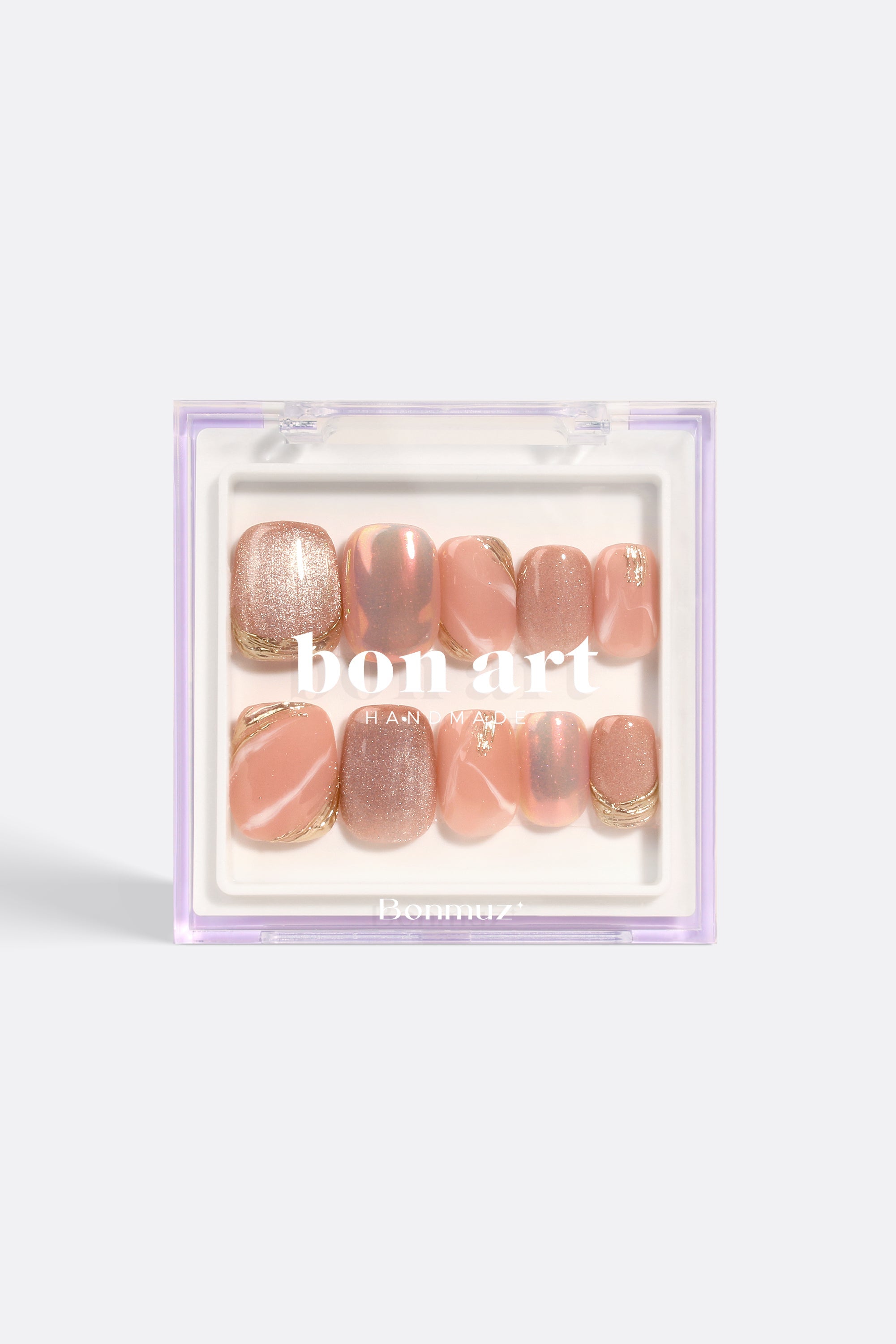 Rose Gold Rush | Pro Handmade Gel Nails by Bonmuz