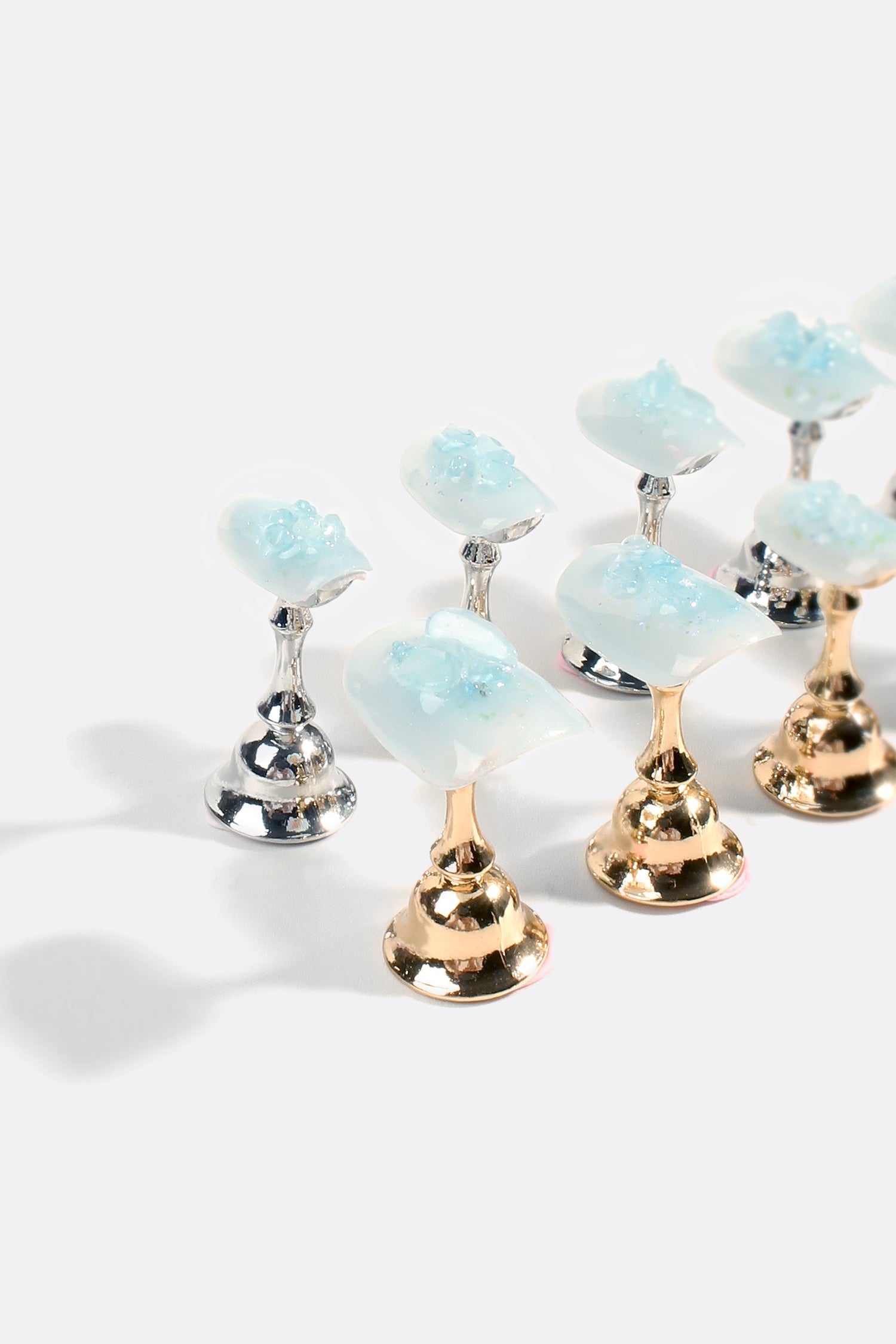 Glacial Gleam | Pro Handmade Gel Nails by Bonmuz