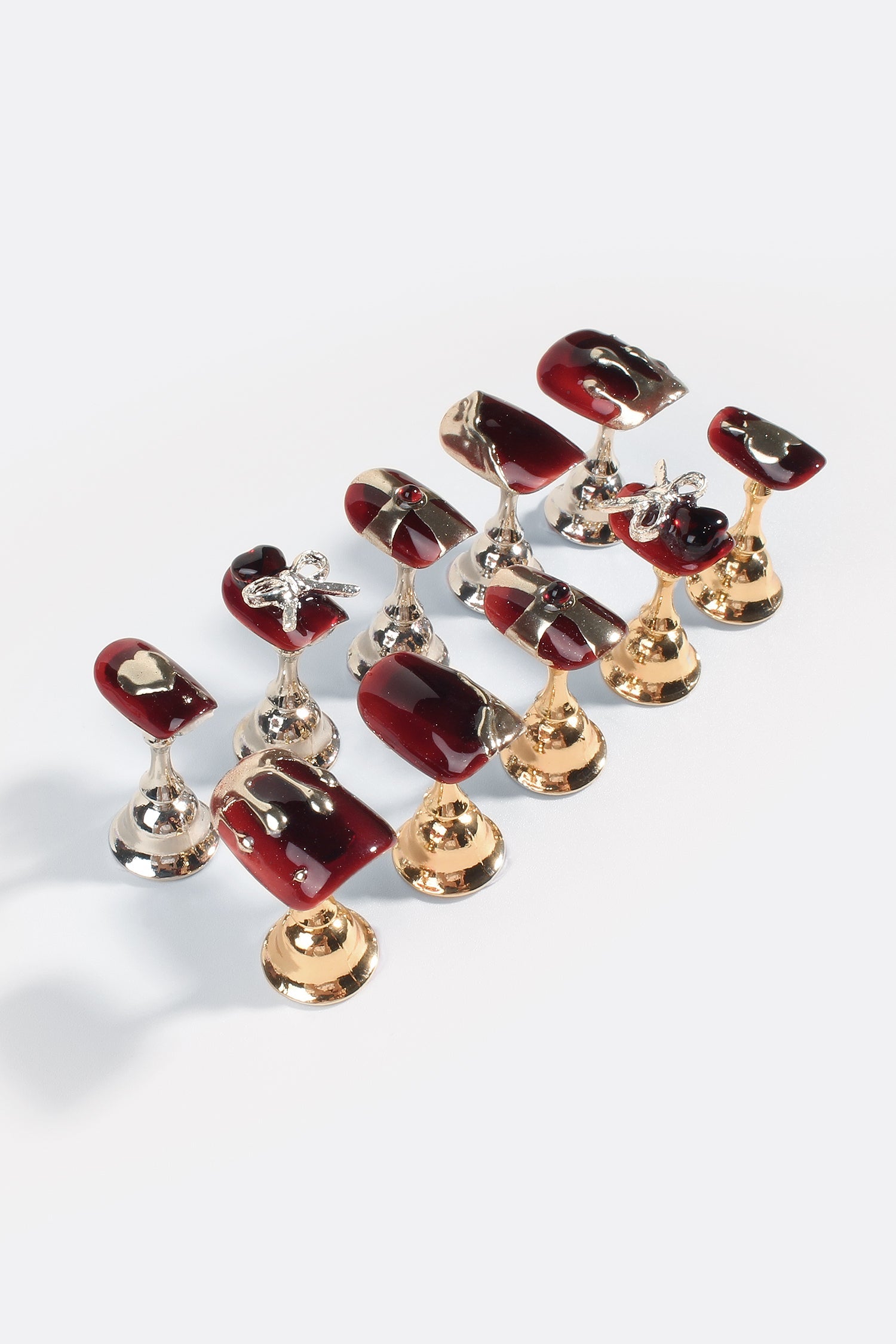 Maroon Castle | Pro Handmade Gel Nails by Bonmuz