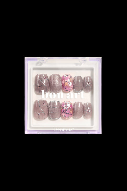 Shimmering Prosecco | Pro Handmade Gel Nails - AetherLux.Shop