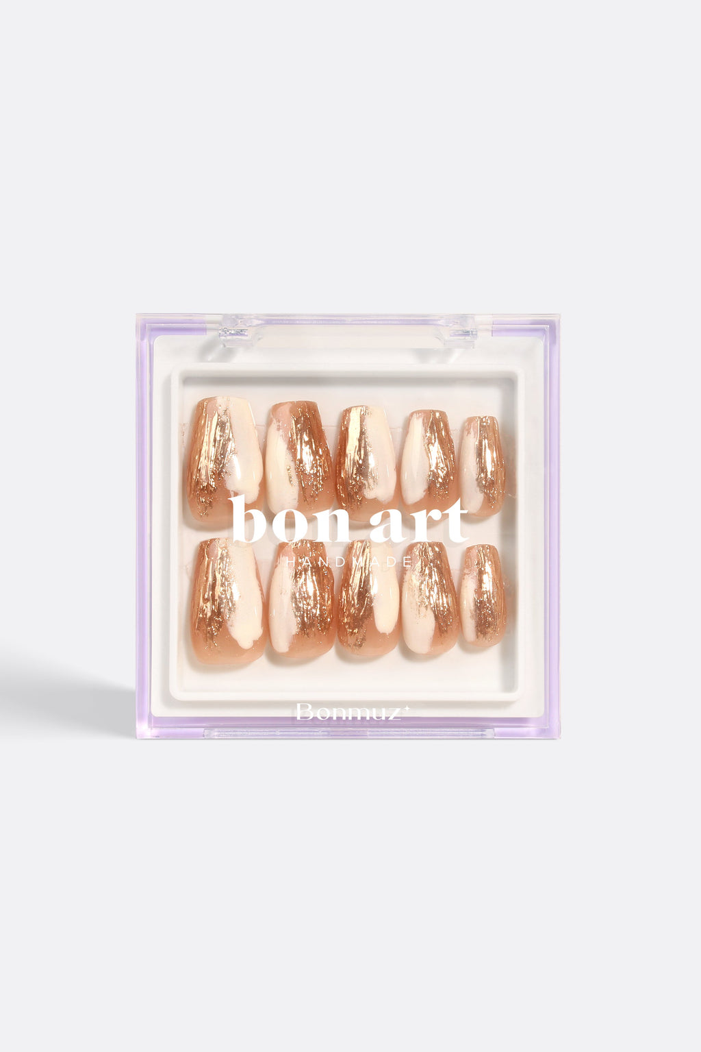 Gilded Crème | Pro Handmade Gel Nails by Bonmuz