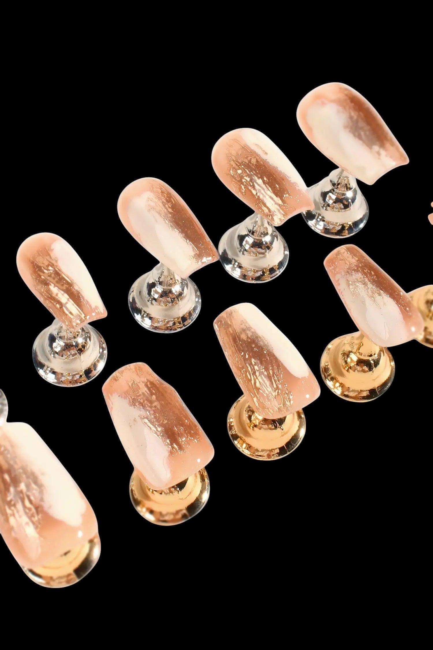 Gilded Crème | Pro Handmade Gel Nails by Bonmuz