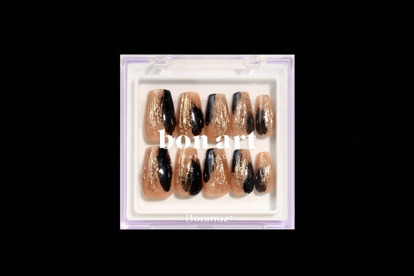 Gilded Noir | Pro Handmade Gel Nails