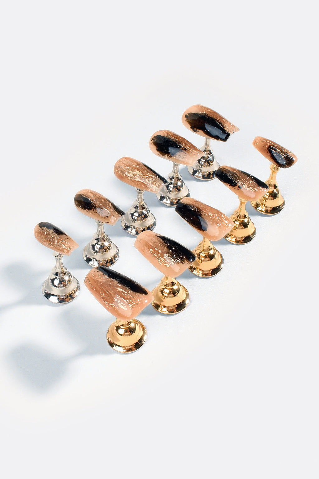 Gilded Noir | Pro Handmade Gel Nails by Bonmuz