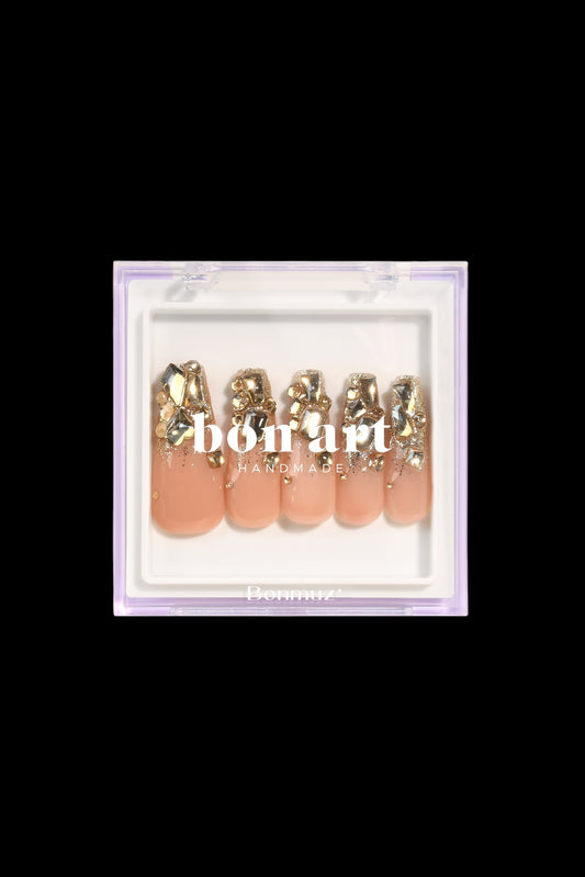 Cleopatra's Gold | Pro Handmade Gel Nails - AetherLux.Shop