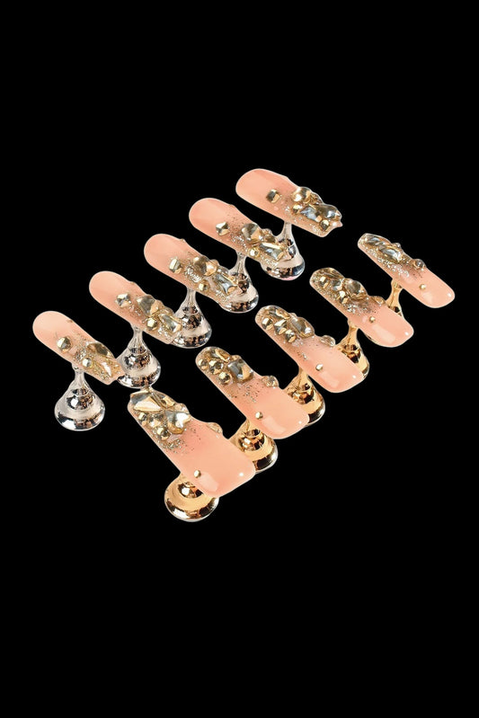 Cleopatra's Gold | Pro Handmade Gel Nails - AetherLux.Shop