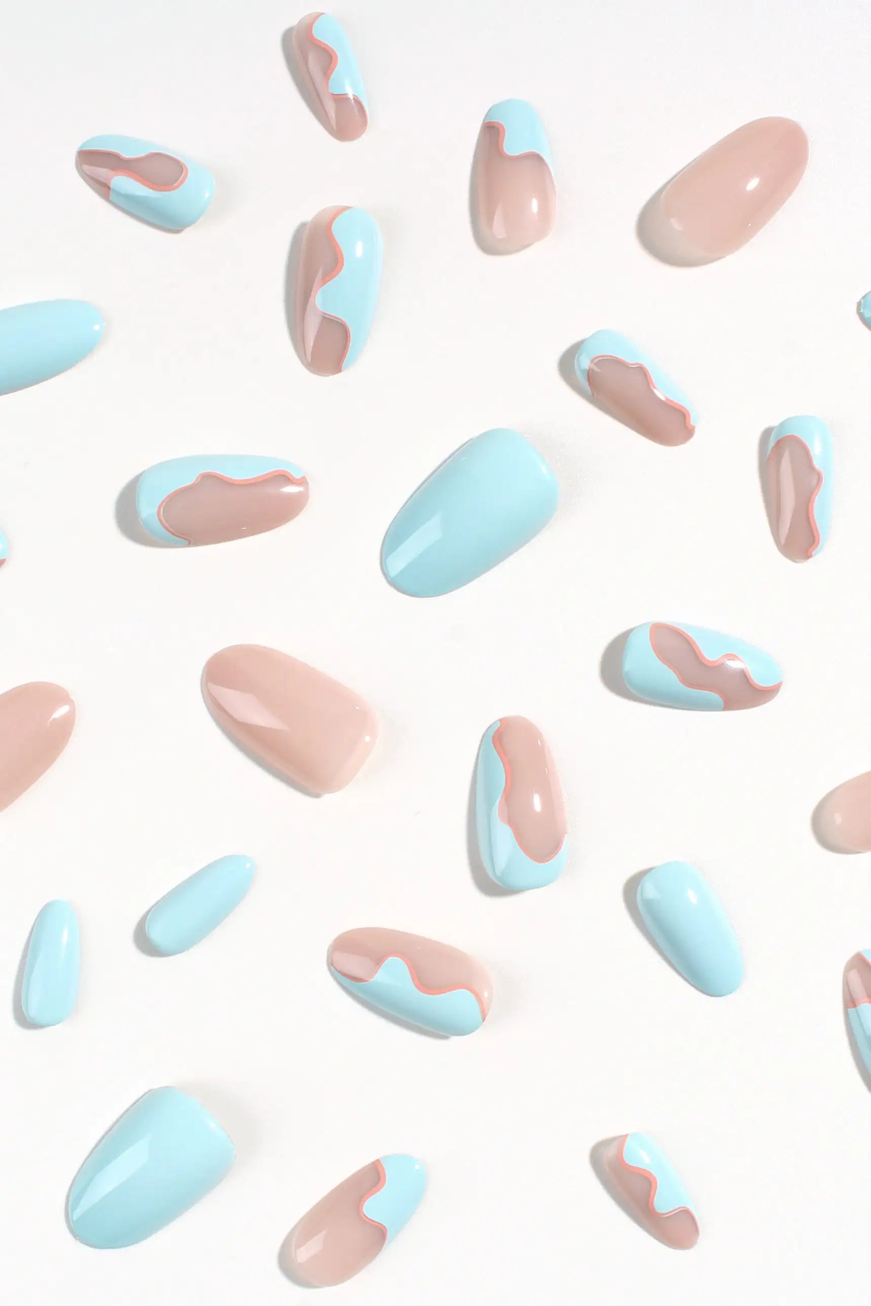 Seabed Blossom | Soft & Durable Press-On Nails by Bonmuz