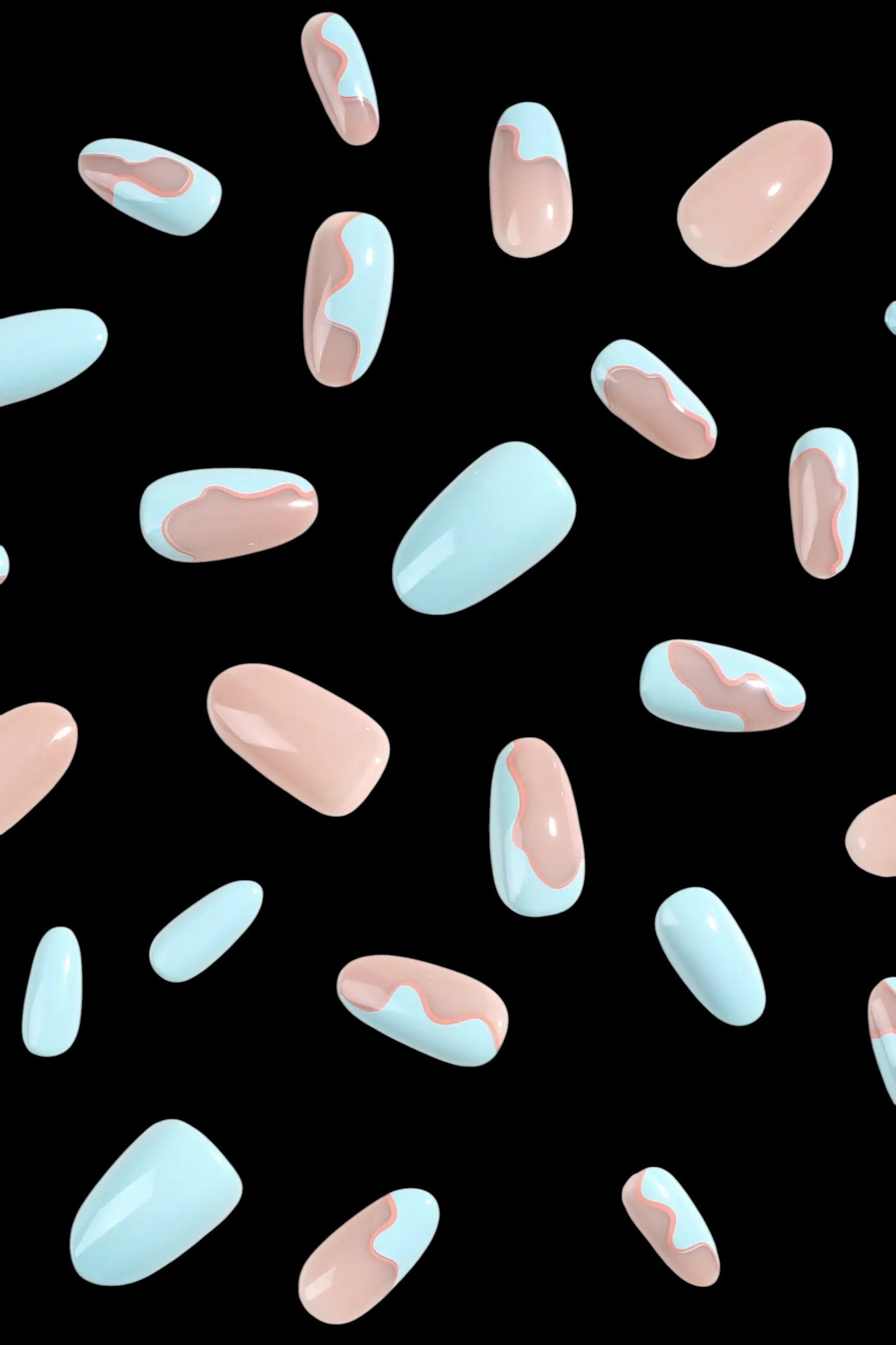 Seabed Blossom | Soft & Durable Press-On Nails by Bonmuz