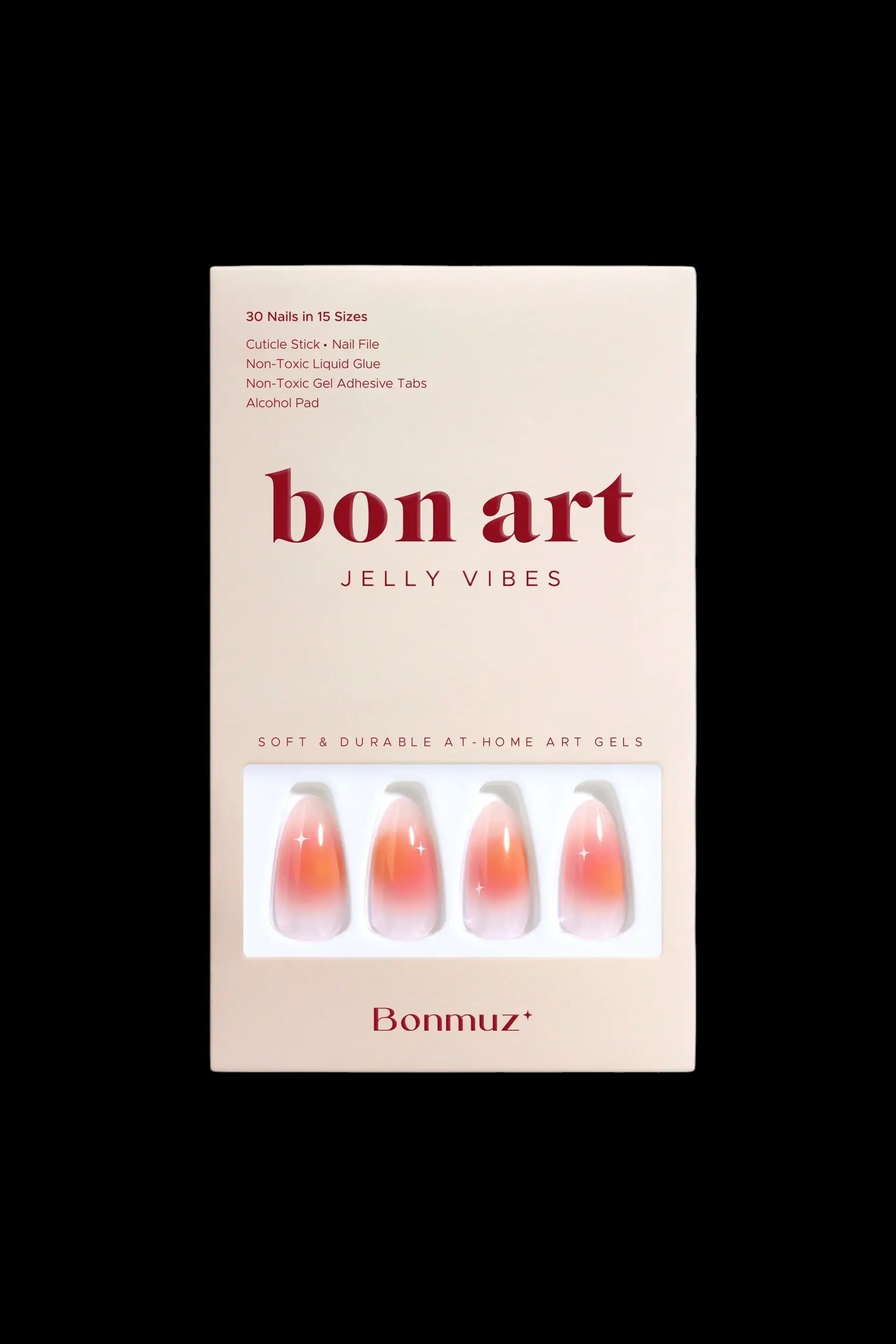 Coral Sunset | Soft & Durable Press-On Nails by Bonmuz